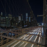 Manhatten from atop the Brooklyn Bridge