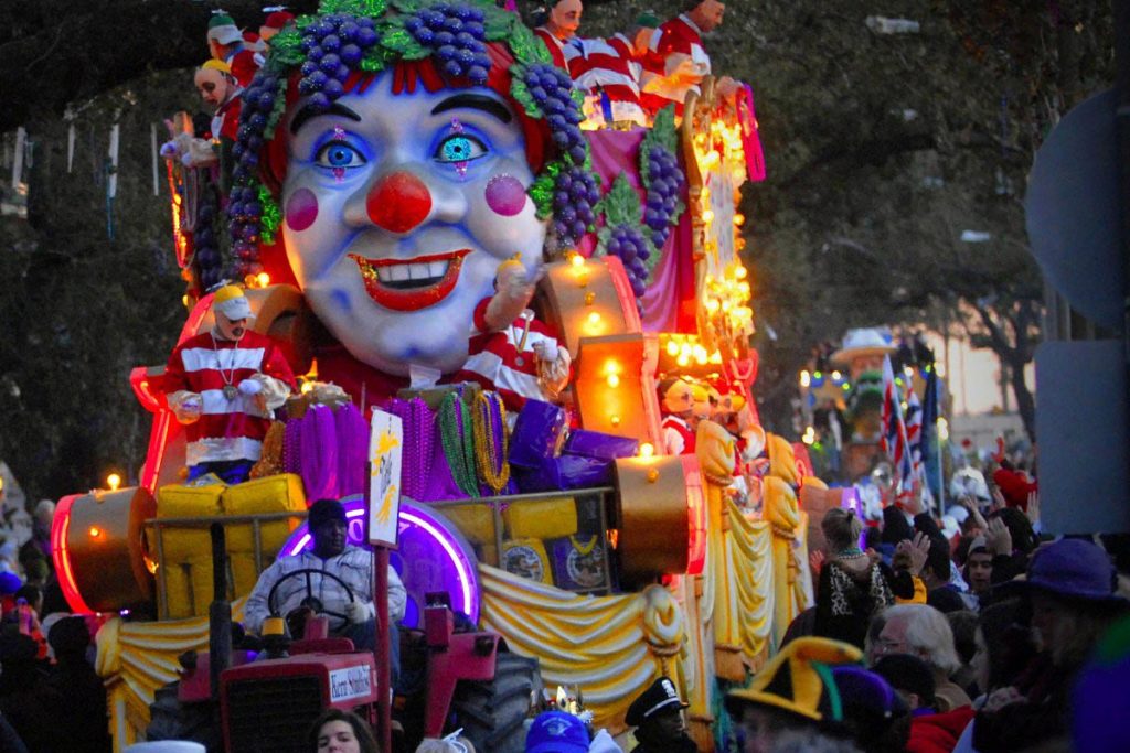 Float during Mardi Gras in New Orleans